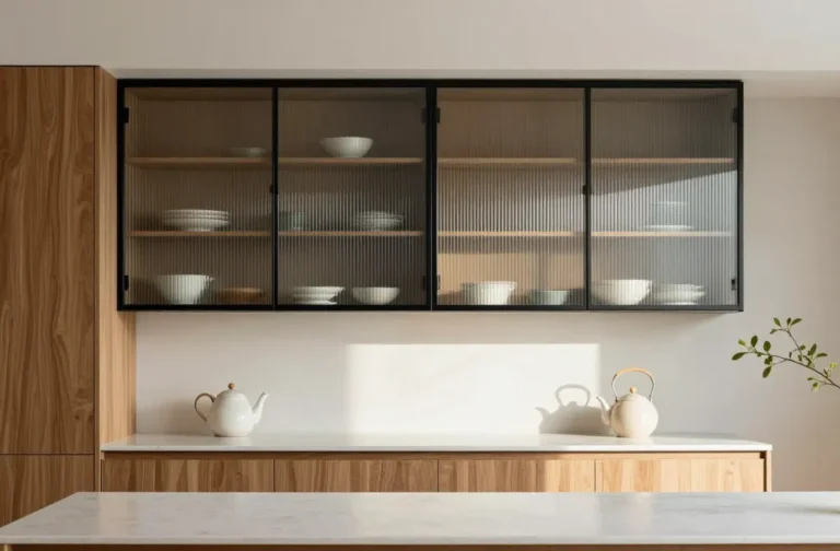 10 Fluted Glass Kitchen Cabinets That Hide the Mess Beautifully