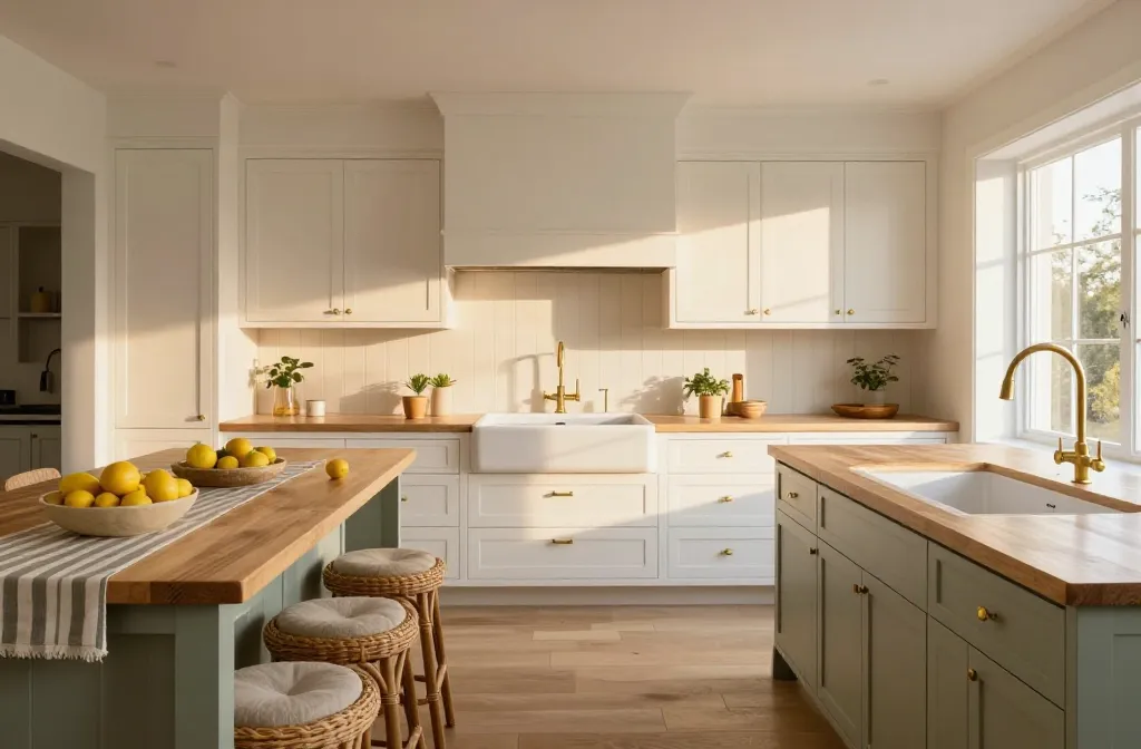 10 Green Kitchen White Cabinets Ideas That Wow