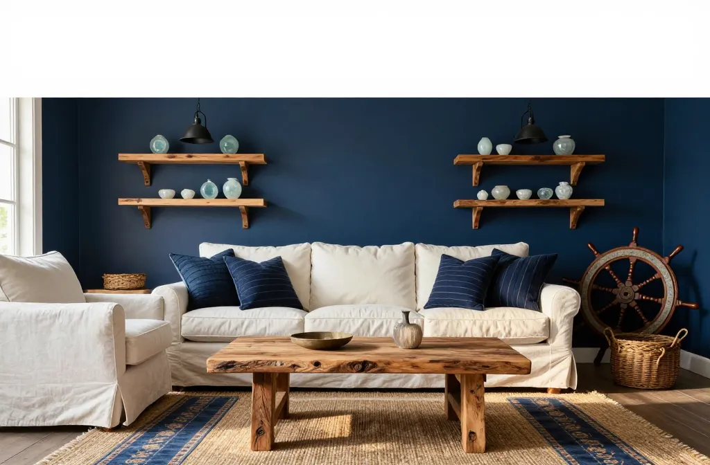 10 Navy Blue Rustic Living Room Ideas That Wow Instantly