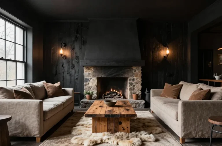 10 Rustic Black Living Room Ideas That Wow Every Guest