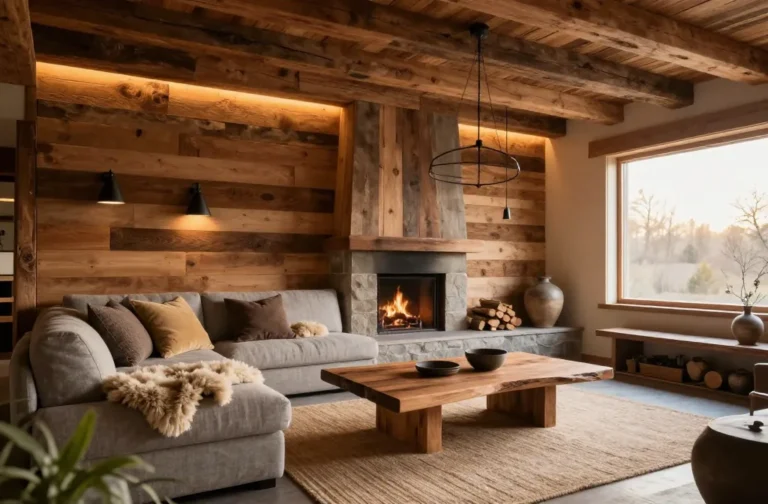 10 Rustic Wood Living Room Ideas That Feel Effortlessly Cozy