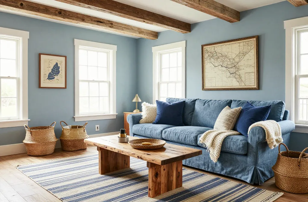 10 Blue Rustic Living Room Ideas That Feel Effortlessly Cozy