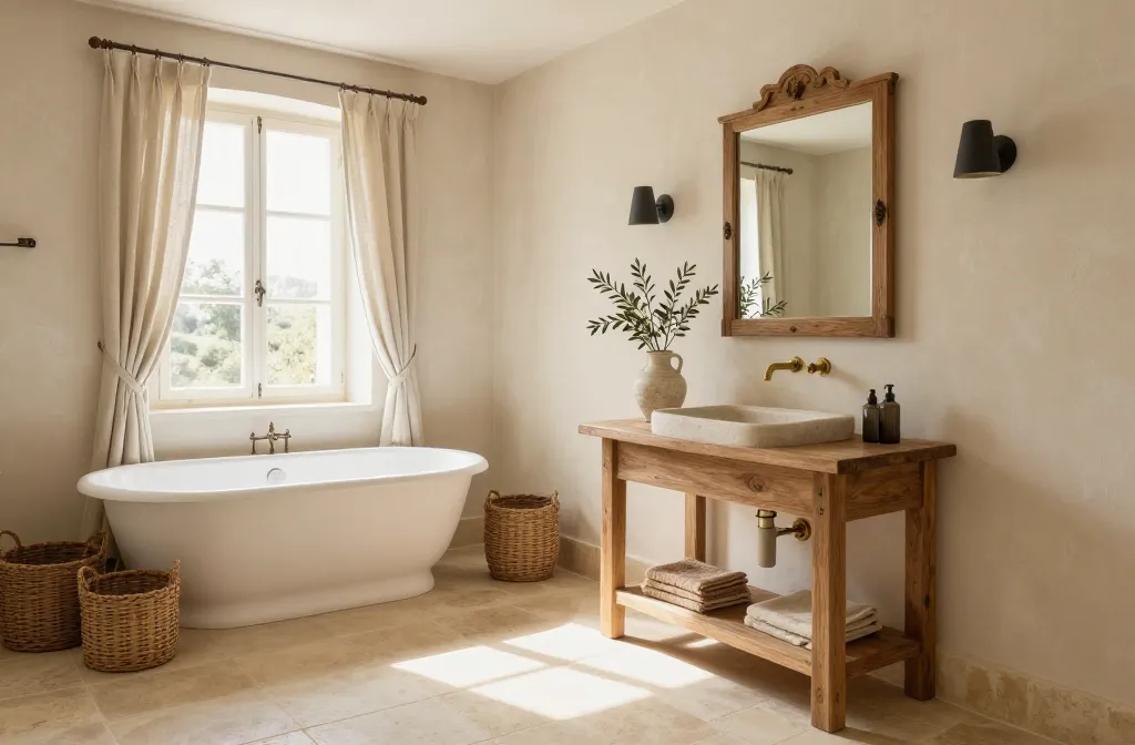 10 French Farmhouse Bathroom Ideas with Timeless Charm