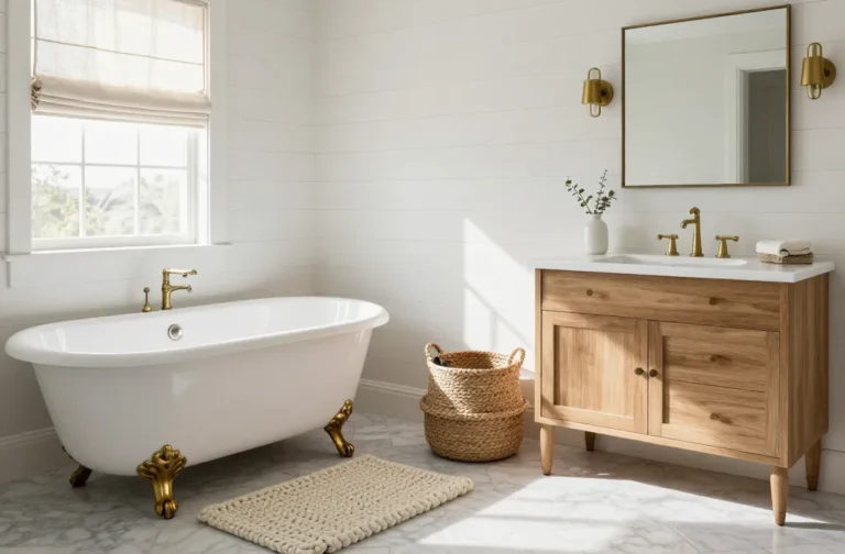 Stunning 10 Farmhouse Bathroom Decor Ideas with Charm