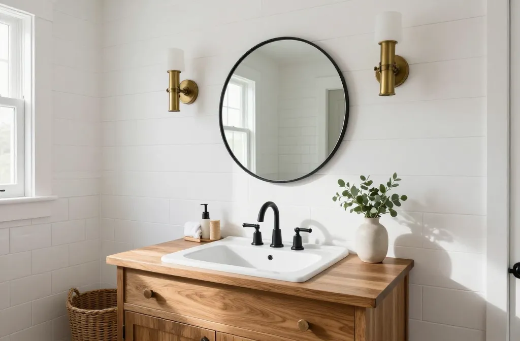 10 Farmhouse Half Bathroom Ideas That Wow Every Guest