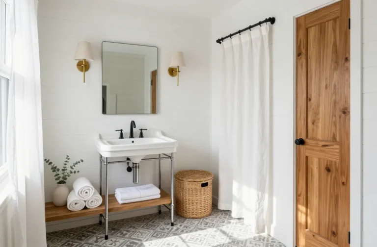 10 Small Farmhouse Bathroom Ideas That Maximize Charm