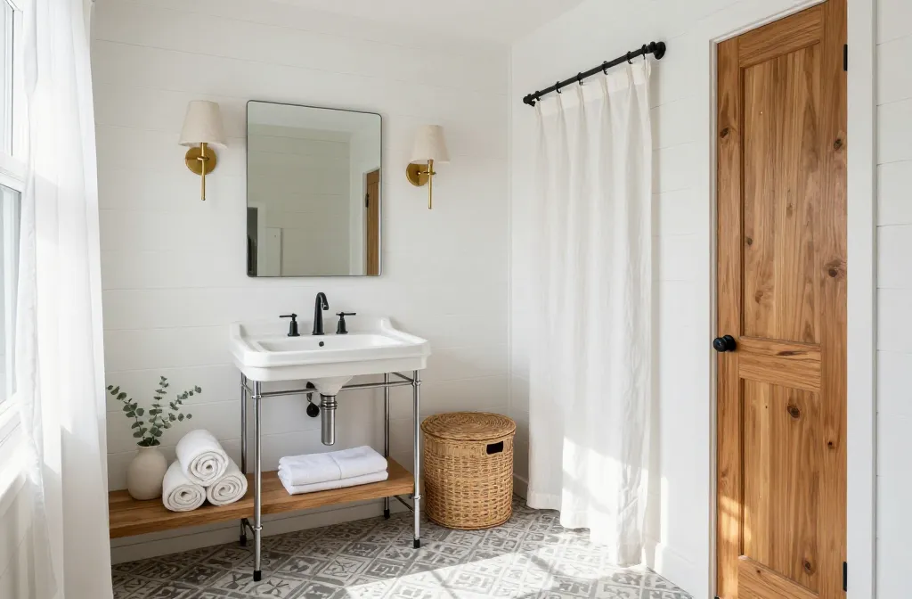 10 Small Farmhouse Bathroom Ideas That Maximize Charm