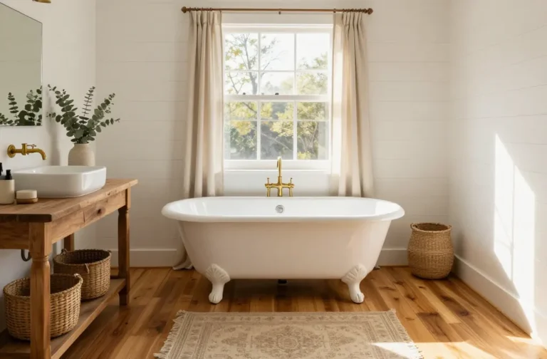 Steal-Worthy 10 Cozy Farmhouse Bathroom Ideas