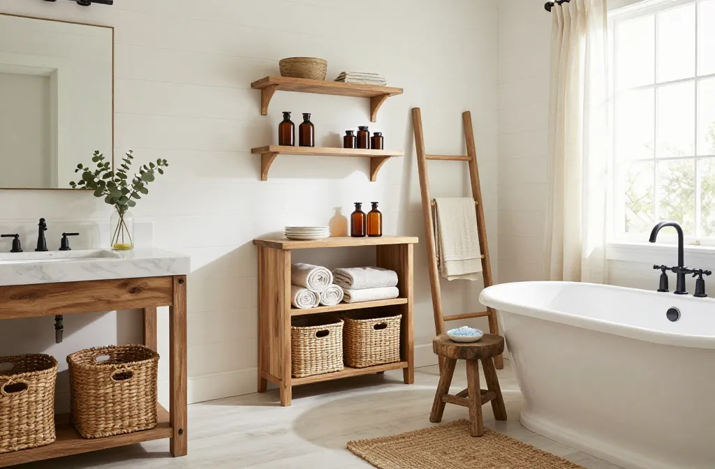 10 Farmhouse Bathroom Storage Ideas You’Ll Want to Steal