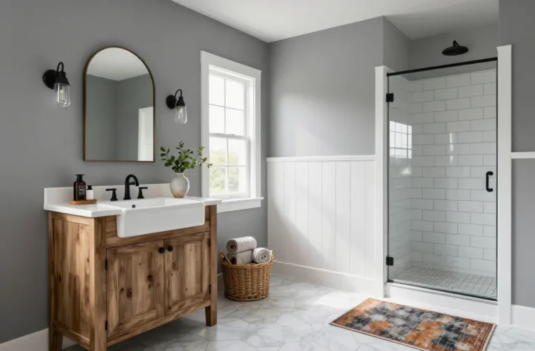 10 Grey Farmhouse Bathroom Ideas to Steal Now
