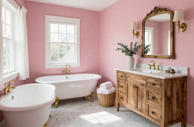 10 Pink Farmhouse Bathroom Ideas That Feel Grown Up