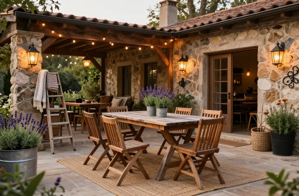 Steal-Worthy 15 Rustic Garden Decor Ideas for Patios and Outdoor Seating Areas