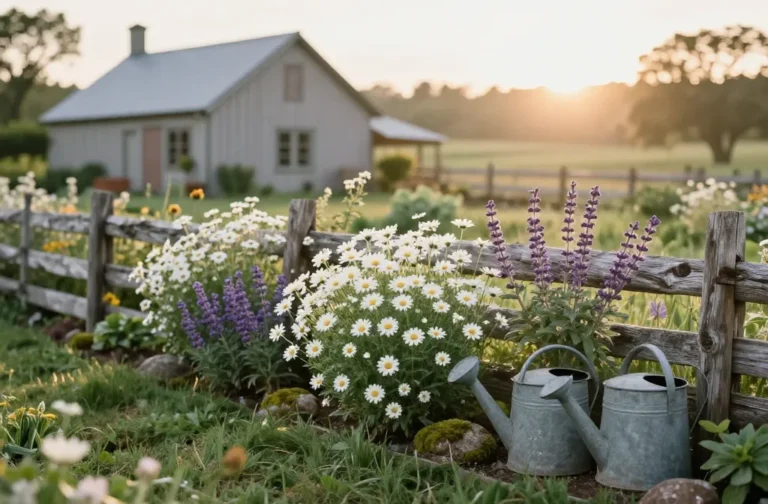 Dreamy 13 Rustic Garden Decor Ideas for Flower Beds & Borders