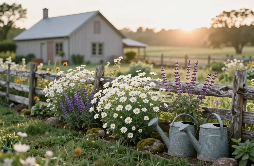 Dreamy 13 Rustic Garden Decor Ideas for Flower Beds & Borders