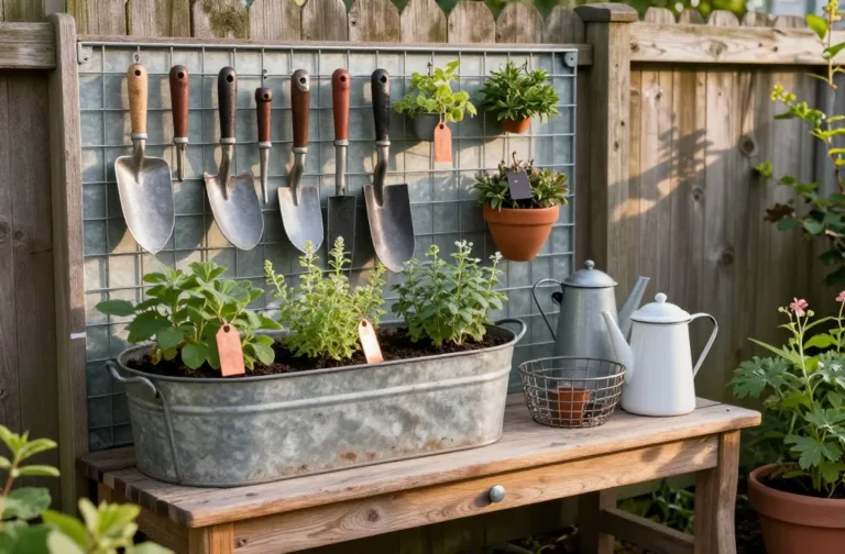Stunning 10 Rustic Garden Decor Ideas Using Vintage Metal & Galvanized Pieces