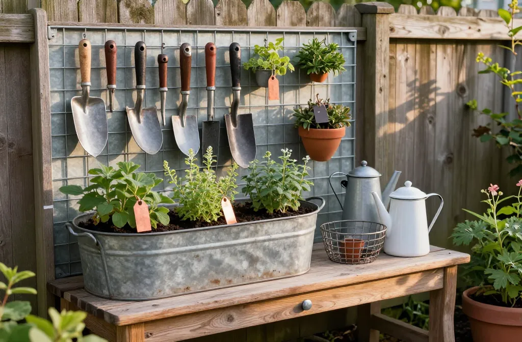 Stunning 10 Rustic Garden Decor Ideas Using Vintage Metal & Galvanized Pieces