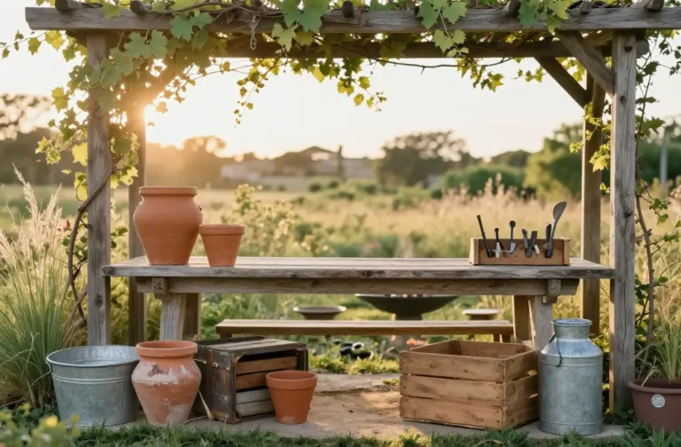 Genius 13 Rustic Garden Decor Ideas Using Old Farmhouse Finds