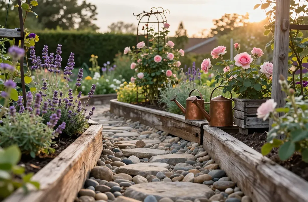 Stunning 11 Rustic Garden Decor Ideas to Elevate Basic Flower Beds