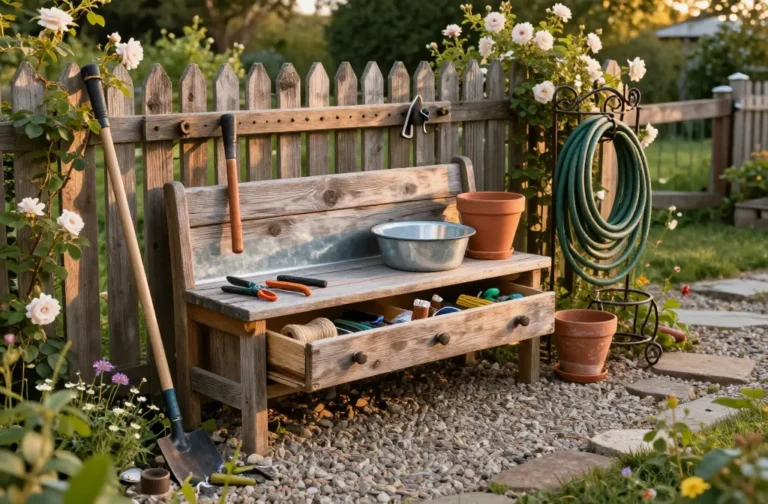 Genius 13 Rustic Garden Decor Ideas That Keep Your Yard Organized
