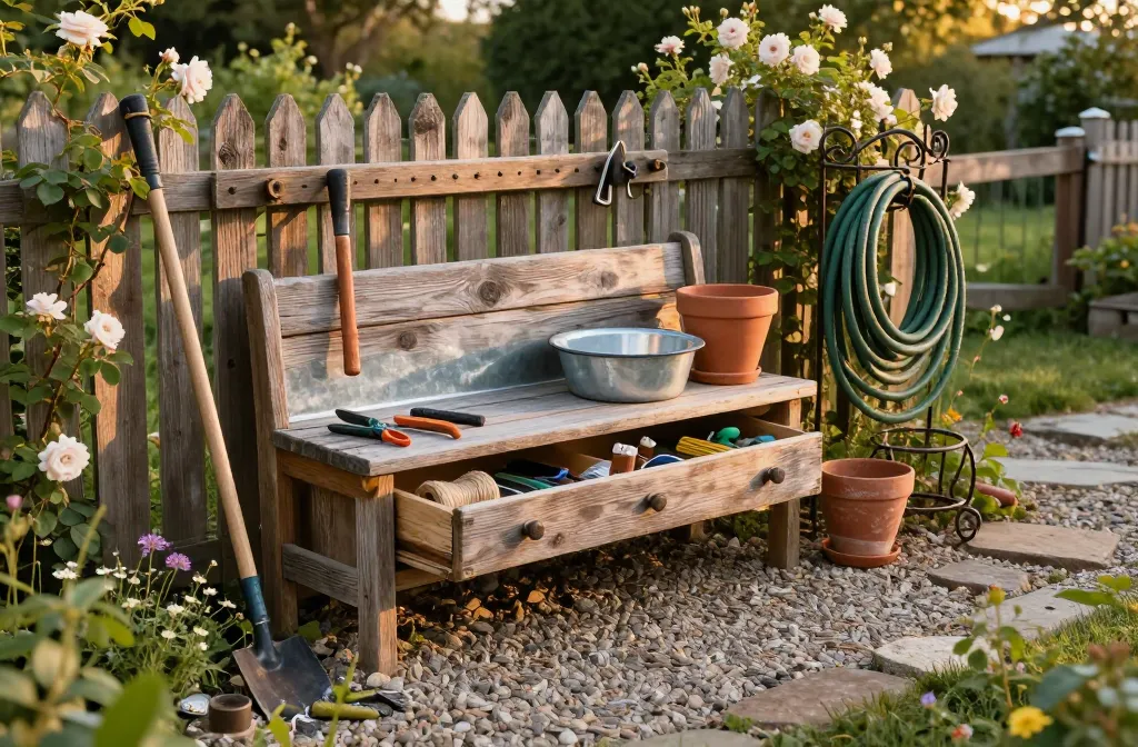 Genius 13 Rustic Garden Decor Ideas That Keep Your Yard Organized