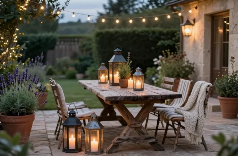 Cozy Glow Guide 10 Rustic Garden Decor Lighting Ideas for a Cozy Evening Vibe
