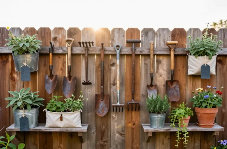 Genius 12 Rustic Garden Decor Ideas to Make an Ugly Fence Look Beautiful