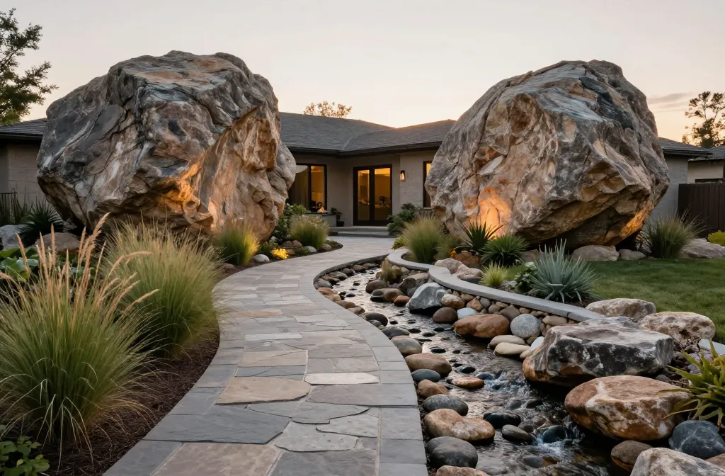 Jaw-Dropping 14 Big Rock Landscaping Ideas for a Bold Outdoor Look