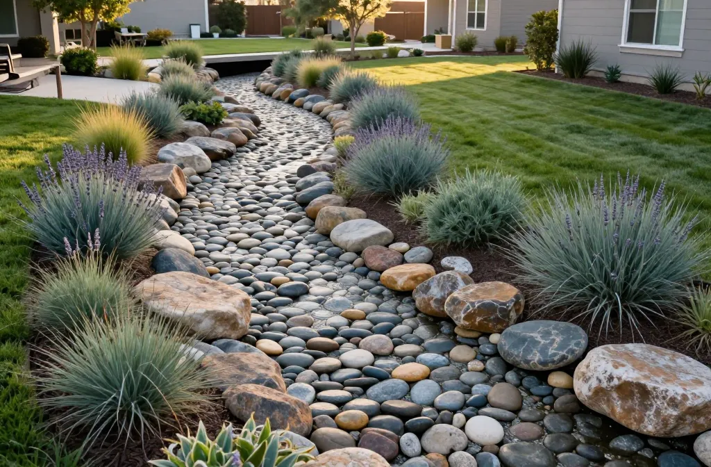 13 Swale Landscaping Ideas That Fix Drainage in Style Now