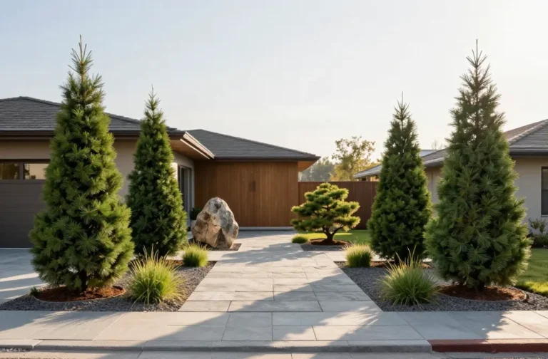 Genius 12 Pine Tree Landscaping Ideas That Feel Natural & Clean