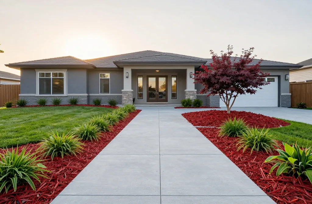 Vibrant 10 Red Mulch Landscaping Ideas That Make Your Yard Pop