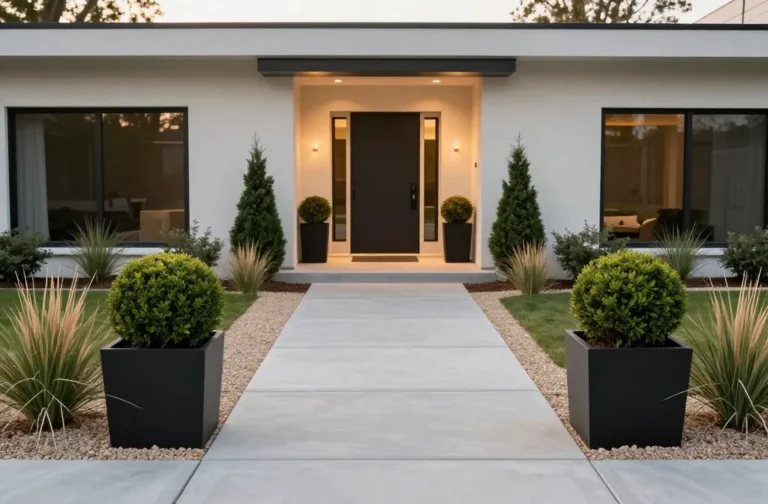 13 Simple Front Yard Landscaping Ideas That Look Clean & Modern