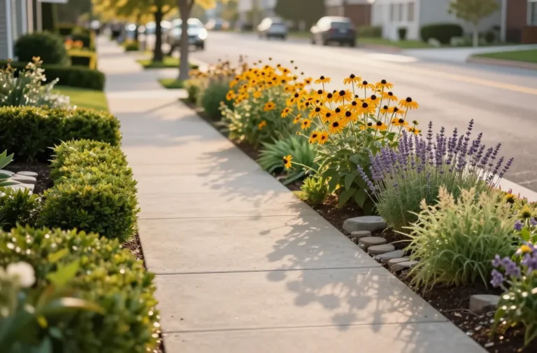 13 Sidewalk Landscaping Ideas That Add Charm You’Ll Love