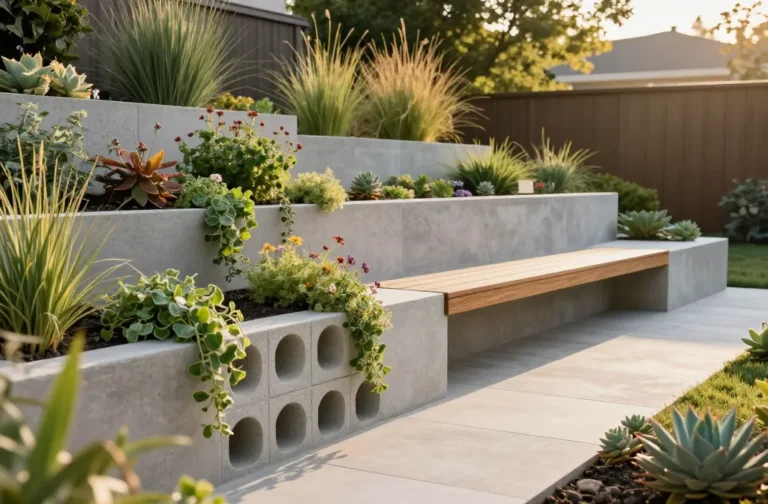 Elevate Your Yard with 15 Concrete Block Landscaping Ideas That Look Surprisingly Stylish