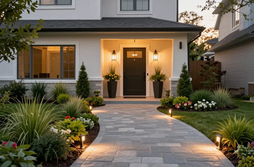 15 Front House Entrance Landscaping Ideas That Wow Guests Now
