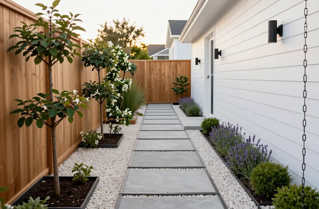12 Side House Landscaping Ideas That Use Every Inch That Wow
