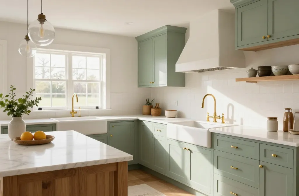 Stunning 10 Sage Green Cabinet Ideas That Make Your Farmhouse Kitchen Feel Expensive