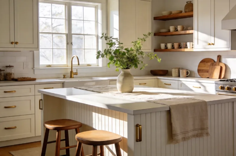 Steal-Worthy 15 Cozy White Kitchen Inspiration Ideas for a Modern Home