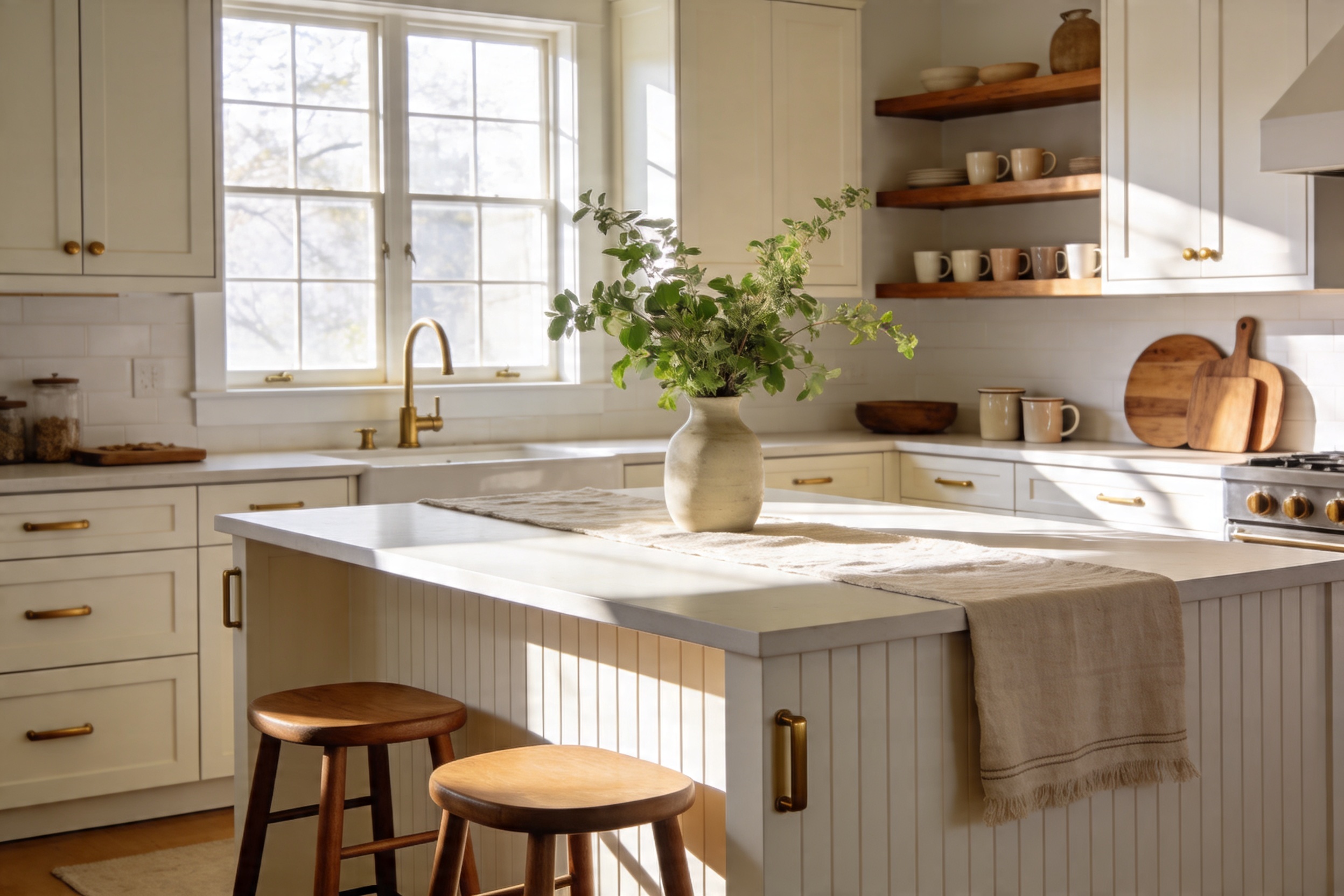 Steal-Worthy 15 Cozy White Kitchen Inspiration Ideas for a Modern Home