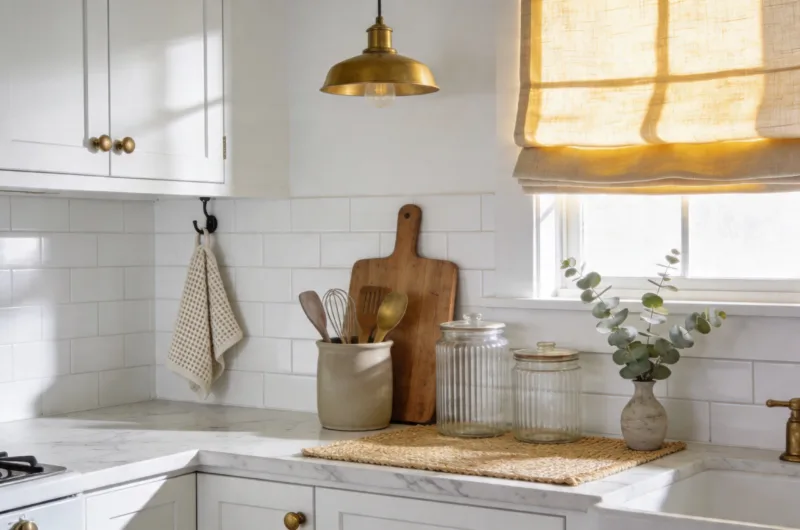 11 Ways to Make an All-White Kitchen Feel Cozy Fast
