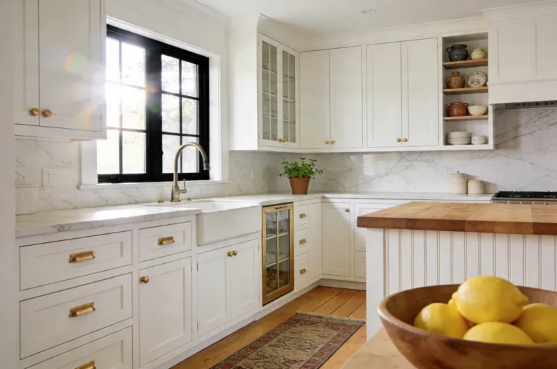 12 Pinterest-Worthy White Kitchen Ideas with Cozy Farmhouse Vibes